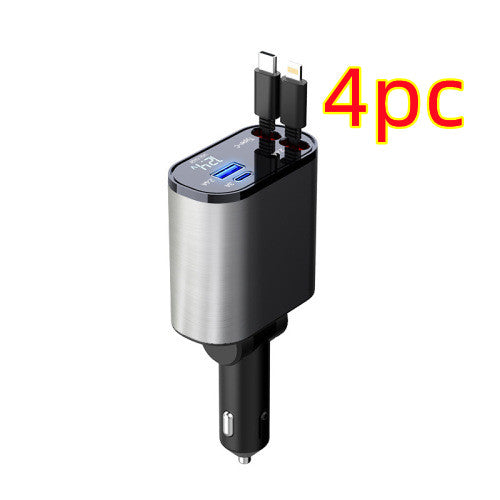 USB and TYPE-C car charger / 180 degrees