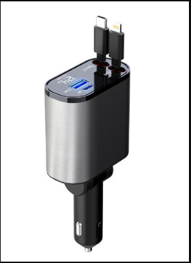 USB and TYPE-C car charger / 180 degrees