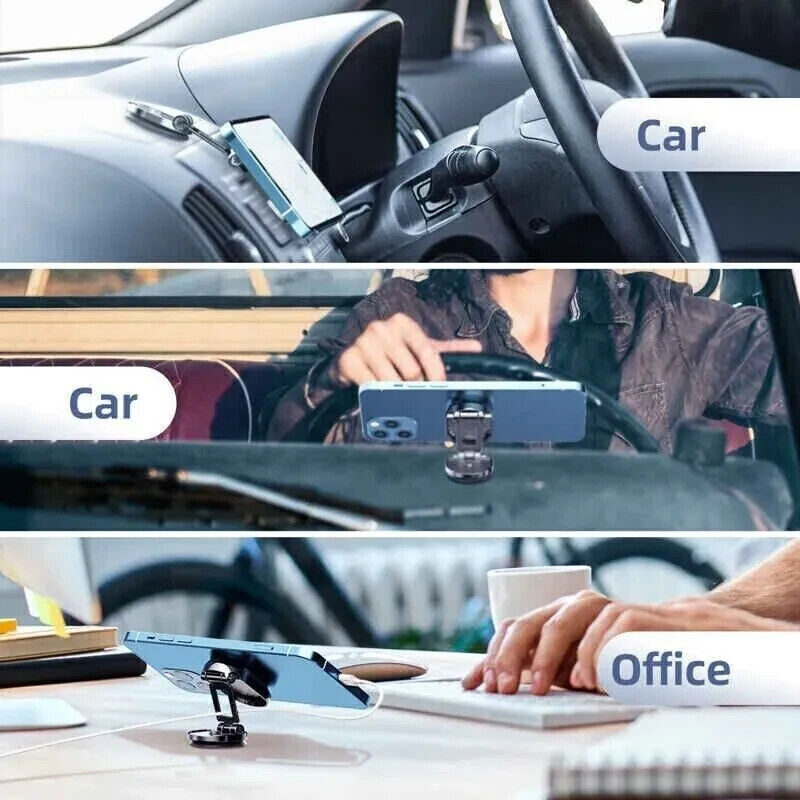 Magnetic Car Phone Holder Vacuum Suction Cup Holder