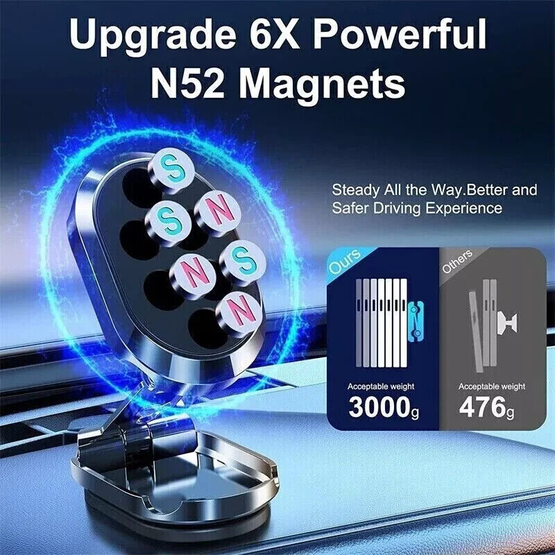 Magnetic Car Phone Holder Vacuum Suction Cup Holder