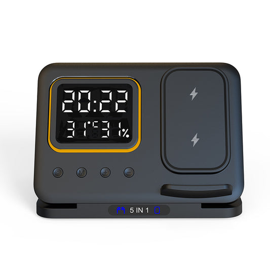 15W wireless charger 5 in 1 LED digital alarm clock