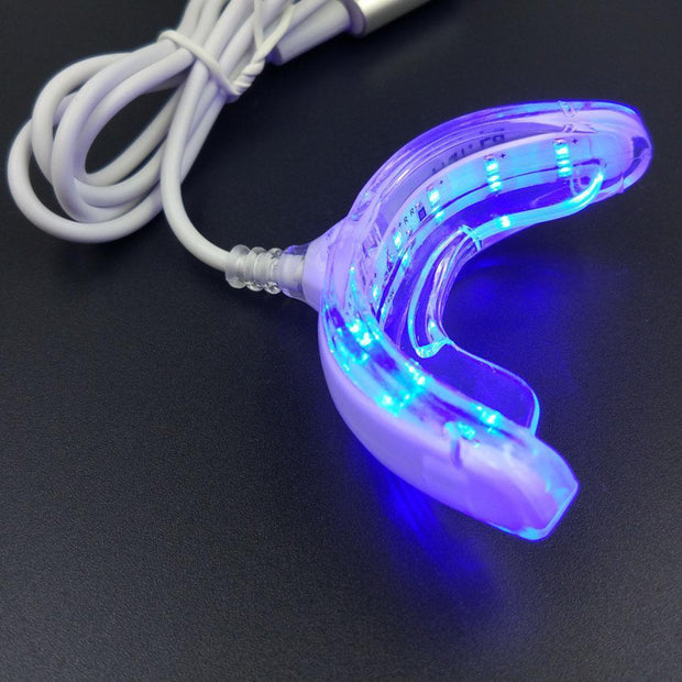 Aparelho Portátil de Clareamento Dental com LED Inteligente, Carregamento USB, Luz Azul, Equipamento de Clareamento Dentário