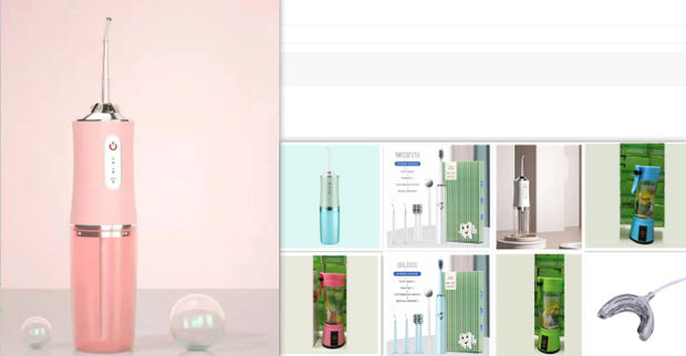 Aparelho Portátil de Clareamento Dental com LED Inteligente, Carregamento USB, Luz Azul, Equipamento de Clareamento Dentário